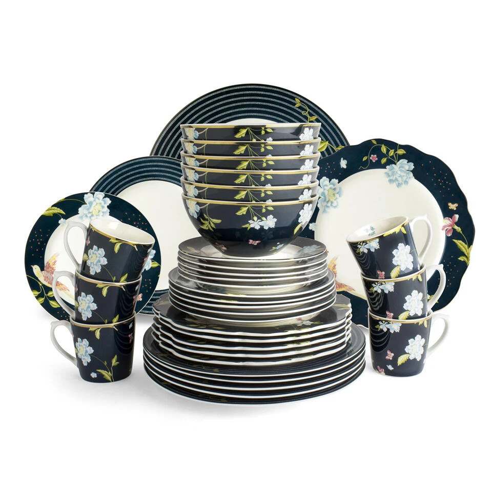 Laura Ashley Set 36 Delig Servies Blauw Laura Ashley Set 36 Delig Servies Blauw -Laura Ashley 1000094223