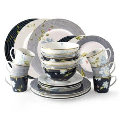 Laura Ashley Set 24 Delig Servies Assorti